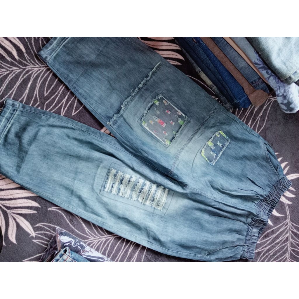 WOMENS BOTTOM - KILA BUTTON JEANS (STRETCH)