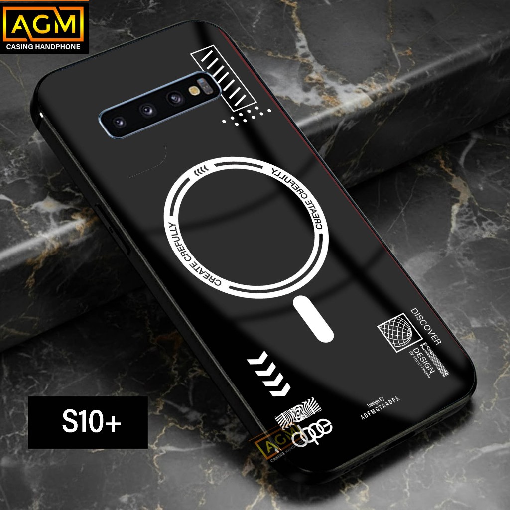 เคส Samsung S10 Plus - เคส Softcase Glossy Full Body Casing Hp Samsung S10+ [Magsaf Motif] - เคส AGM
