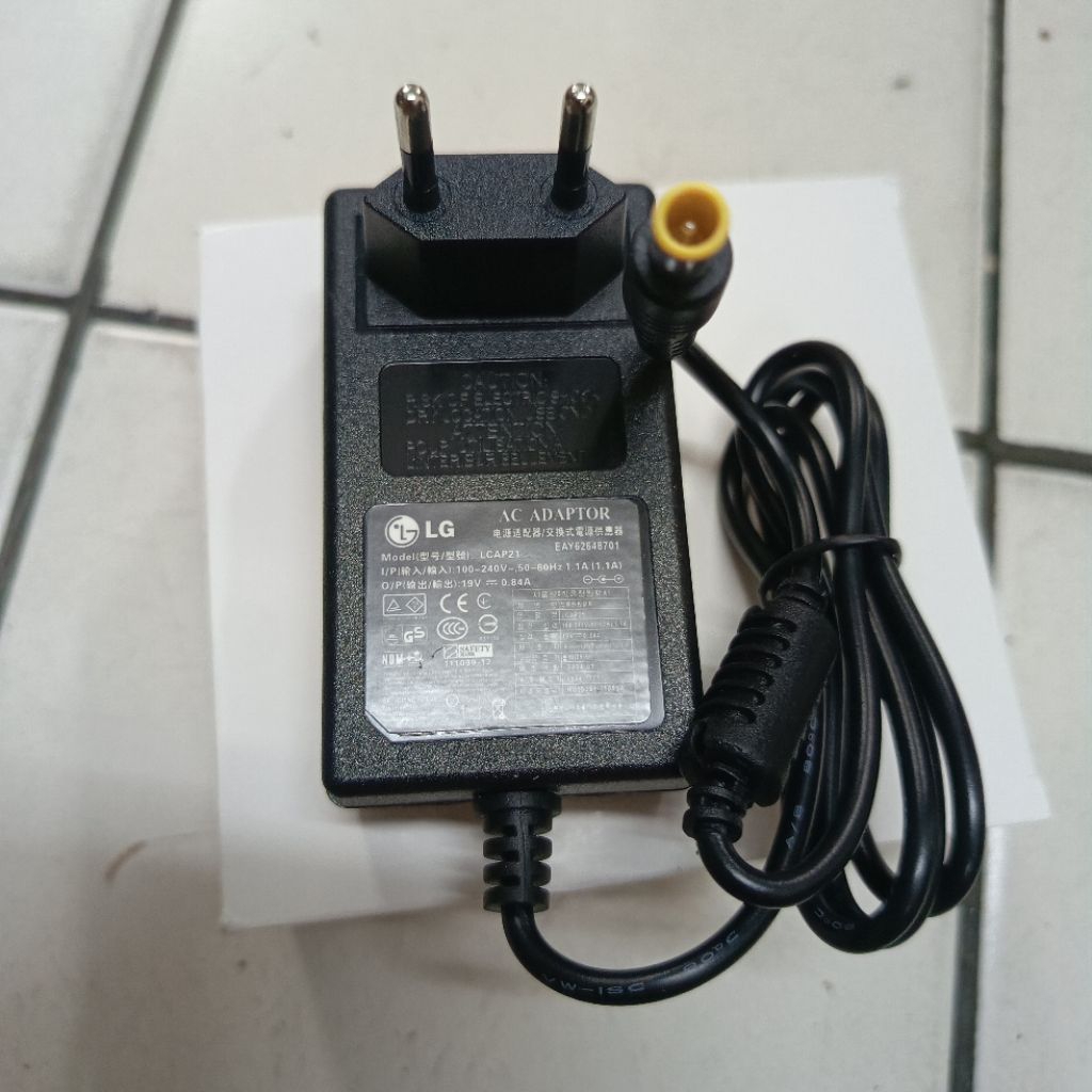 LG TV GAMING MONITOR CHARGER ADAPTER 16 17 18 19 20 21 22 INCH LG FLATRON ADS-25FSF-19 16EN33SA 19EN