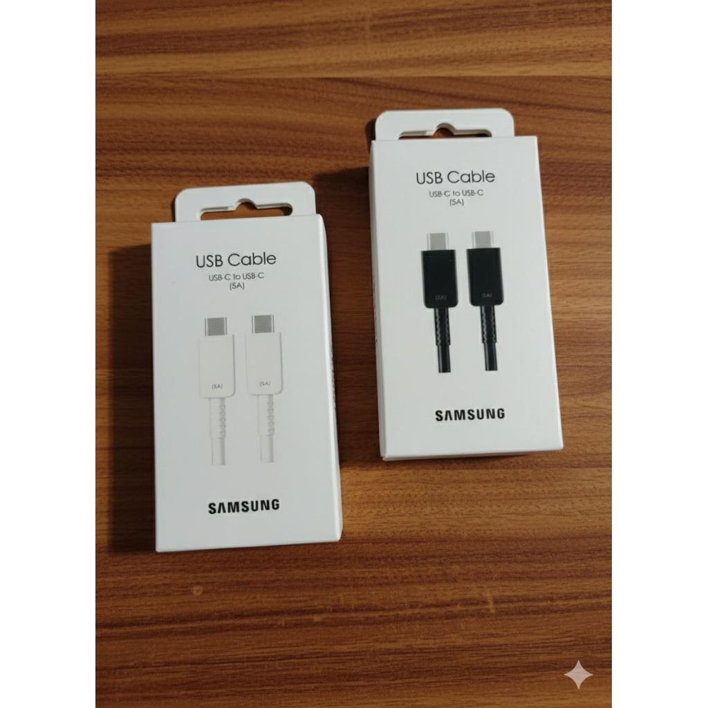 SAMSUNG 5A USB C ถึง TYPE C DATA CABLE C ถึง C 5A 1 เมตร