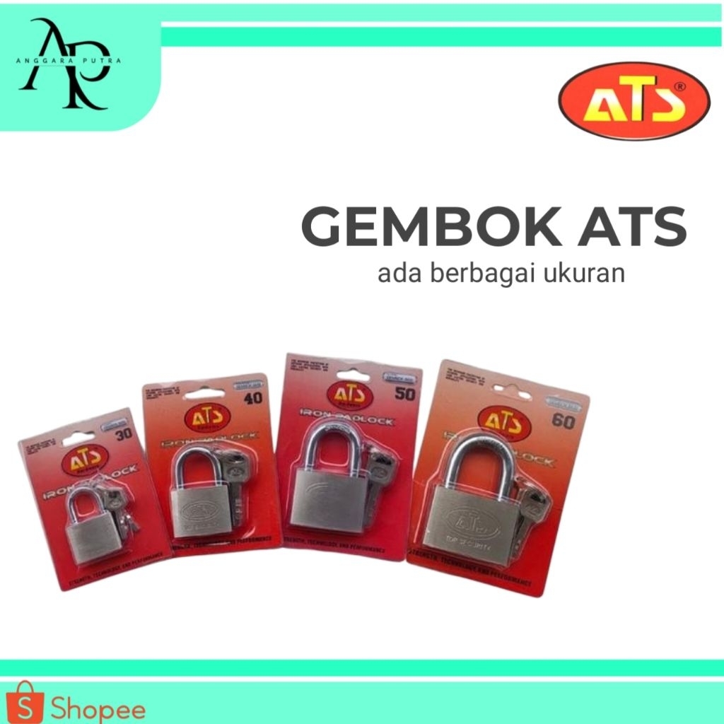 กุญแจคอสั้น Ats สีเงิน