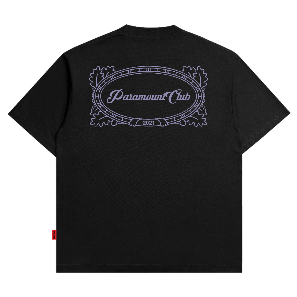 Paramount Club - Danzo Black Regular T-Shirt / เสื้อยืดผู้ชายสีดํา