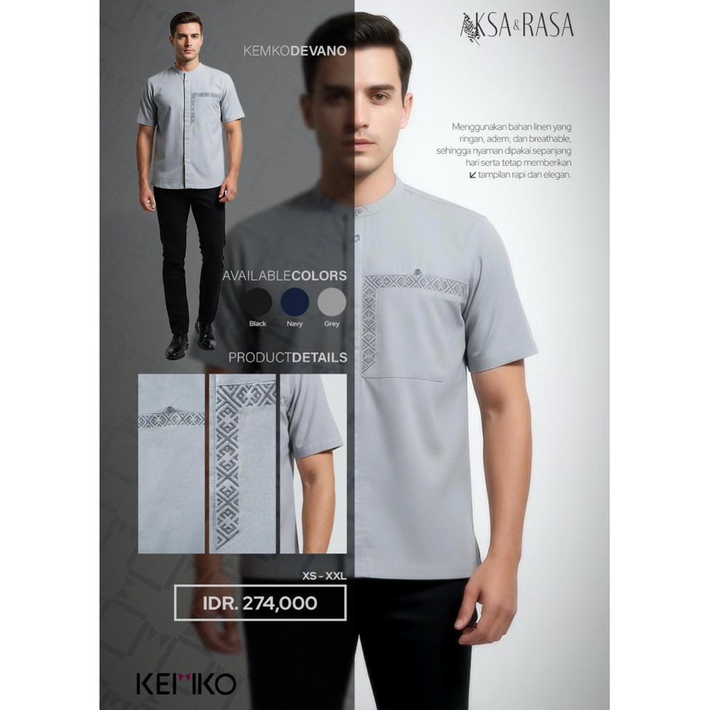 Rabbani - เสื้อเชิ้ต KEMKO DEVANO PDK koko