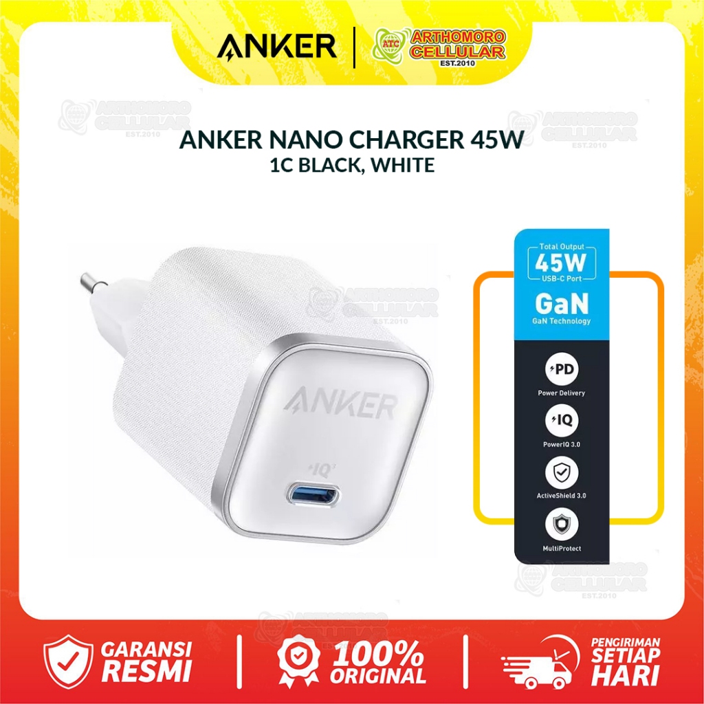 ANKER NANO CHARGER 45W 1C (เฉพาะอะแดปเตอร์) - ต้นฉบับ
