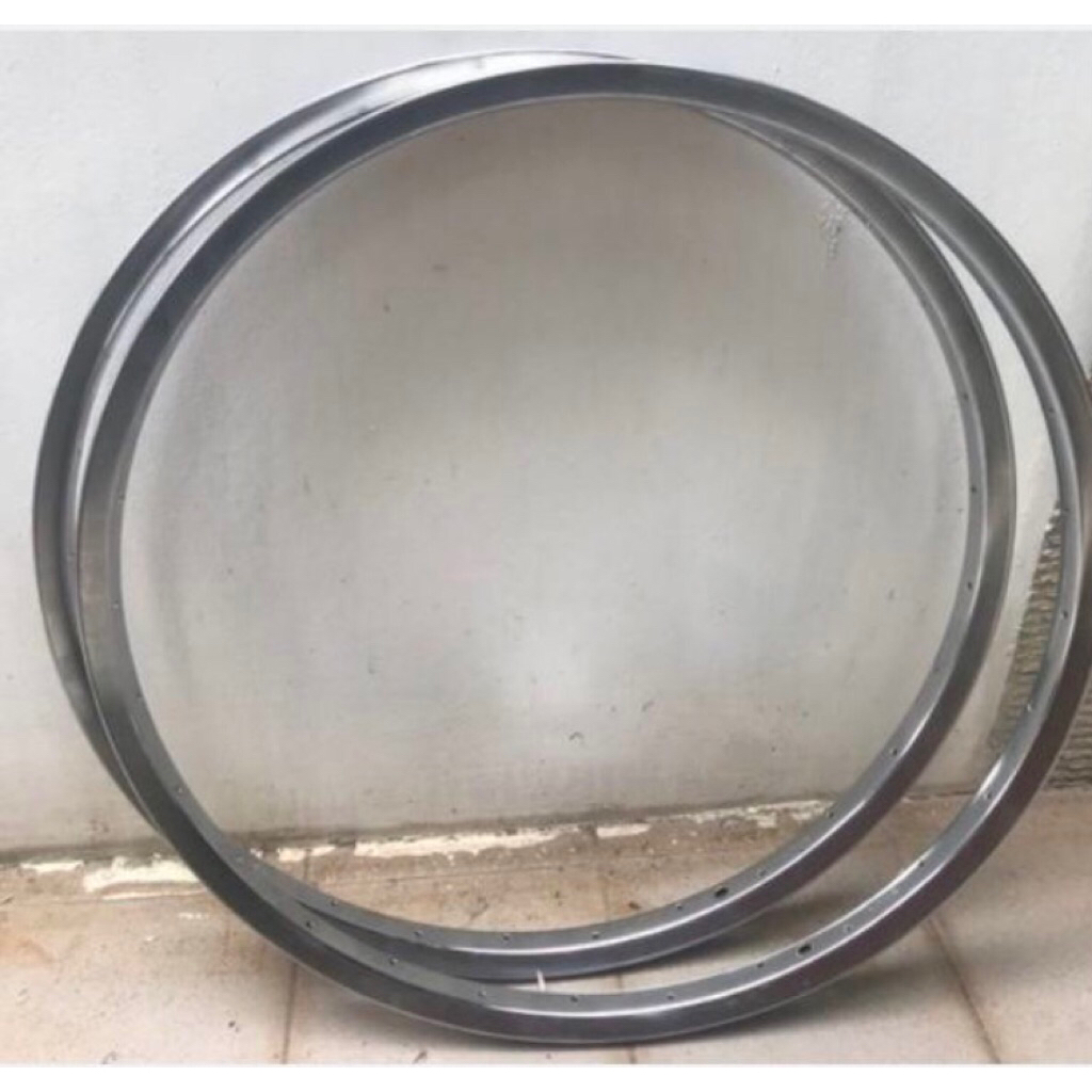 ARAYA HE 24x1.75 ขอบเหล็ก 28H สีดําหน้า