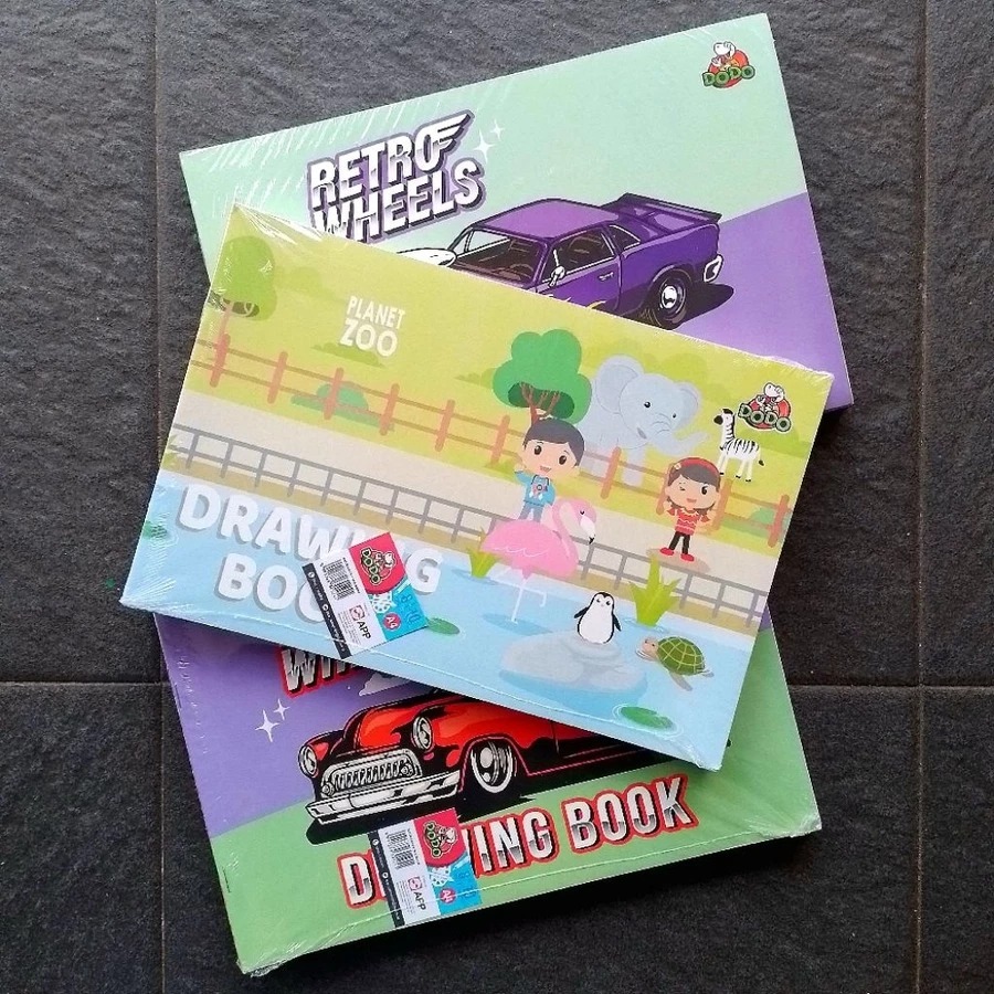 A4 DODO DRAWING BOOK / SIDU A4 DRAWING BOOK / A4 PLAIN DRAWING BOOK CONTAINS 10 BOOKS