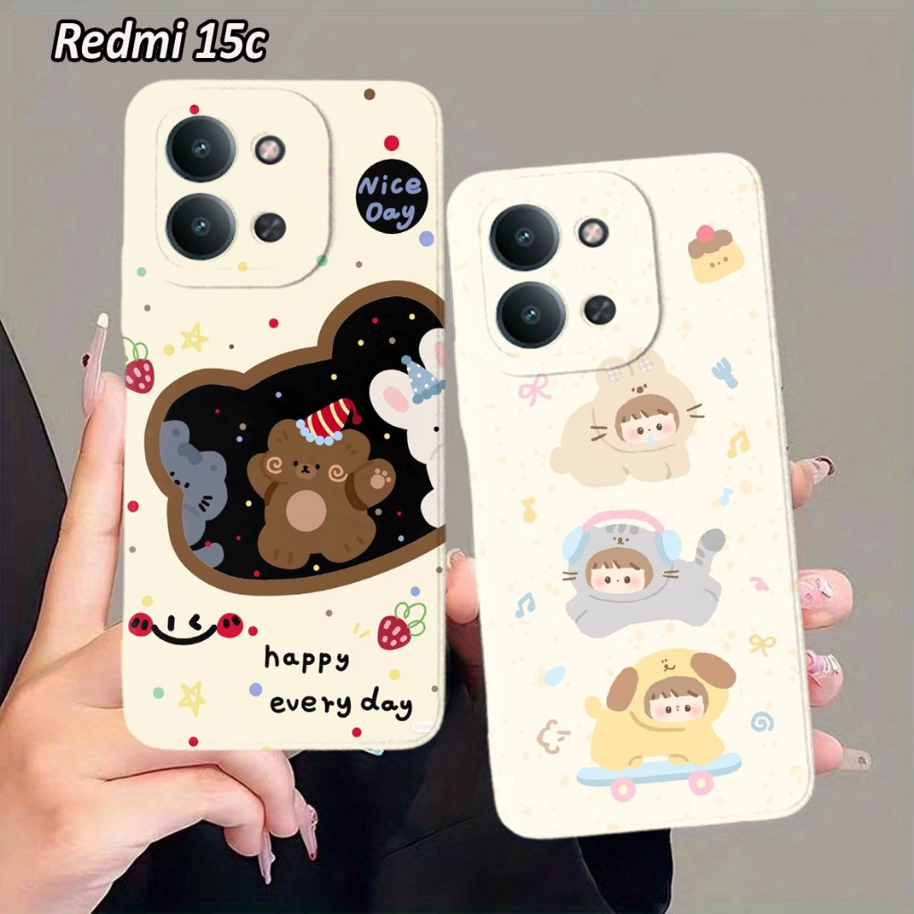 HP ล่าสุดสําหรับ Redmi 15c โทรศัพท์ 2025 - Softcase ซิลิโคน Redmi 15c 14c 9c 10c A5 C63 C53N 1142