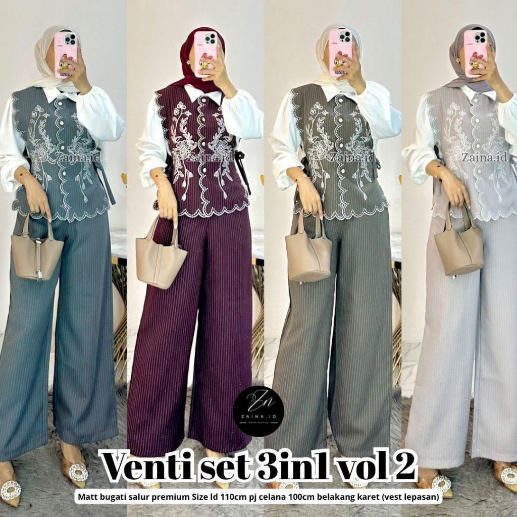 Venti set 3 in 1 vol 2 original by zaina
