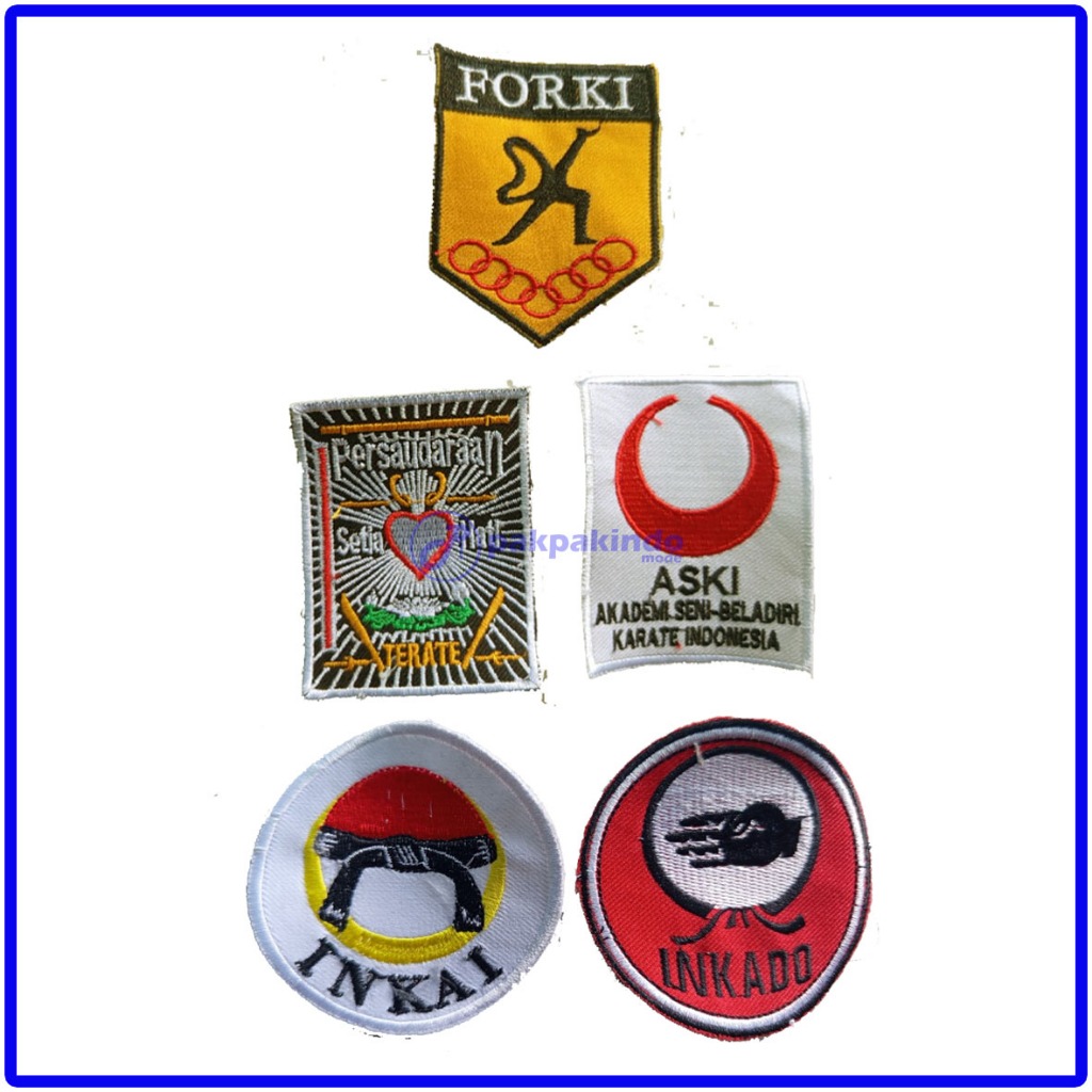 EMBELM โลโก้แต่งสําหรับ SELF-DEFENSE FORKI PENCAK SILAT TAEKWANDO ASKI INKAI INKADO BROTHERHOOD SETI