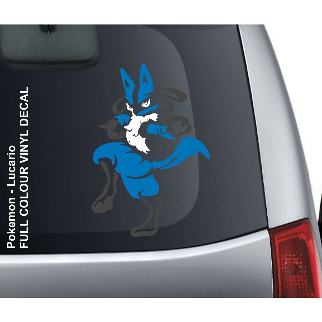 Pokemon Lucario Cutting Sticker Car Motorcycle Anime Manga Sticker
