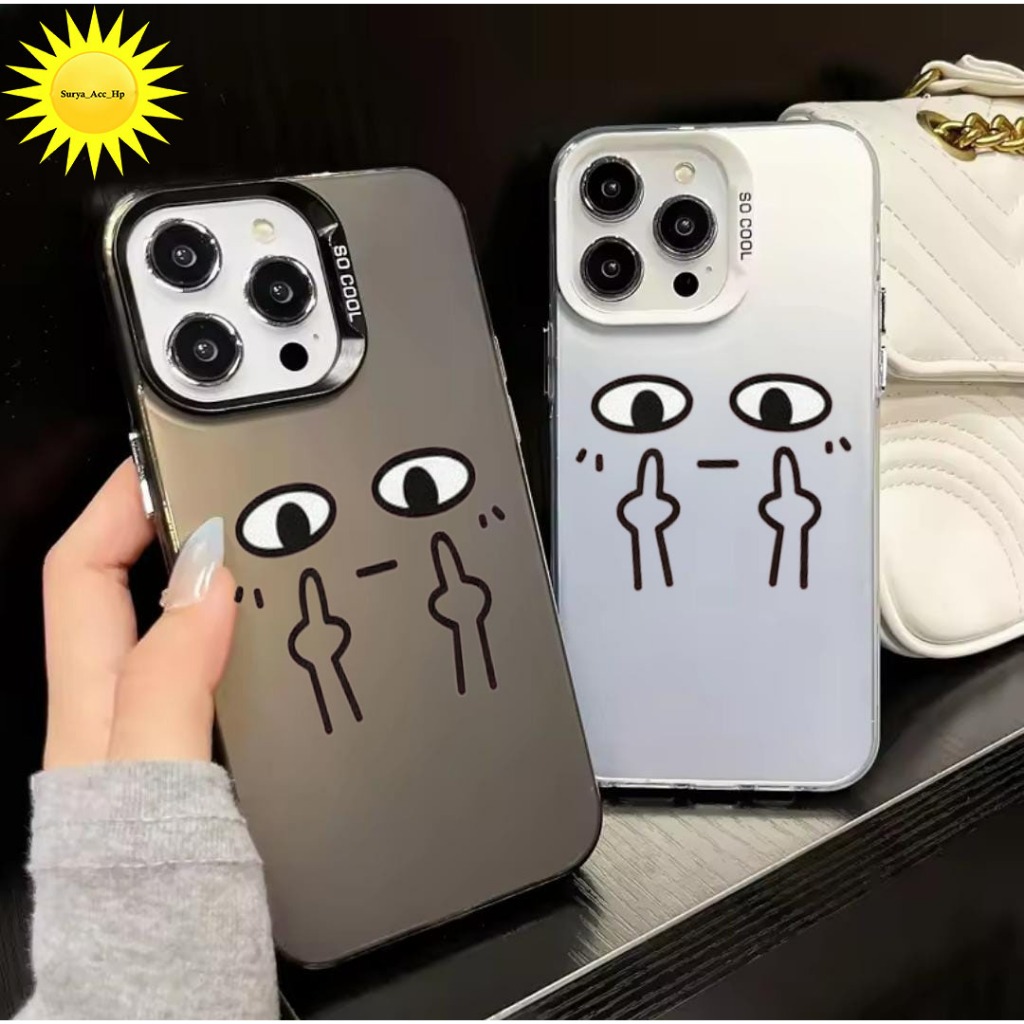 Emoticons นิ้วกลางเคสโทรศัพท์สําหรับVivo Iqoo Z9 5G Iqoo 13 5G Iqoo Neo 10 Iqoo Z10 5G Iqoo Z9x 5G S