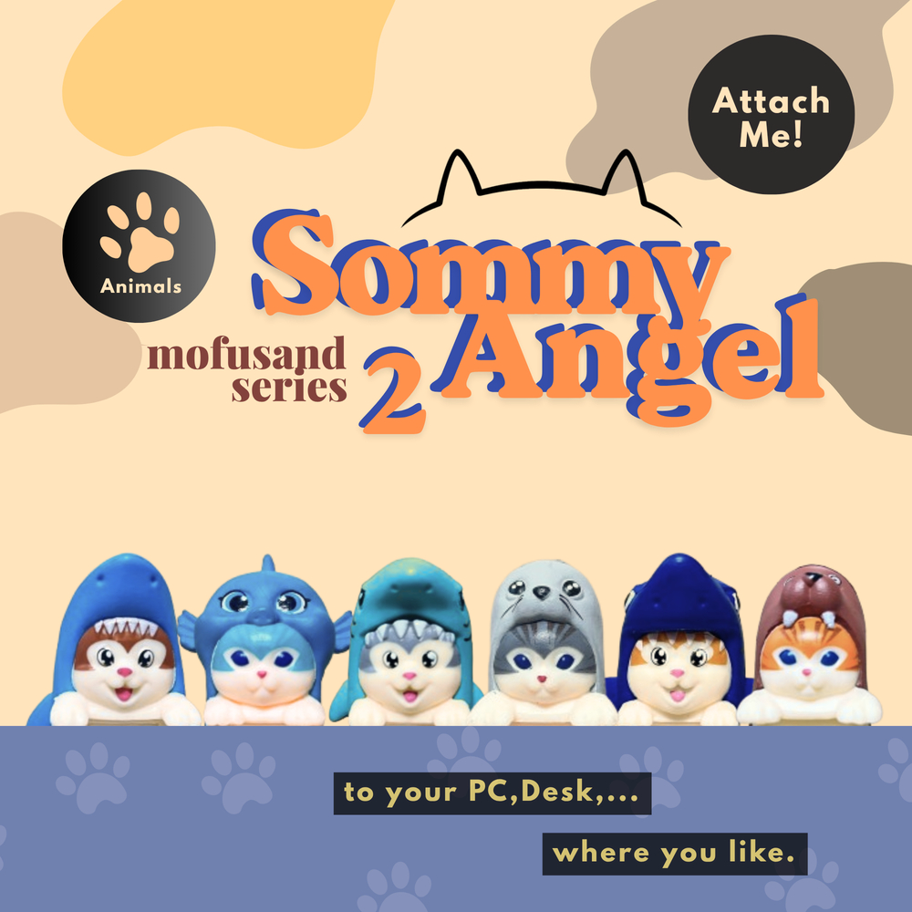 [BLINDBOX] Sonny Angel Phone Hippers Mofusand 2 Series พวงกุญแจ Blinbox Sealed