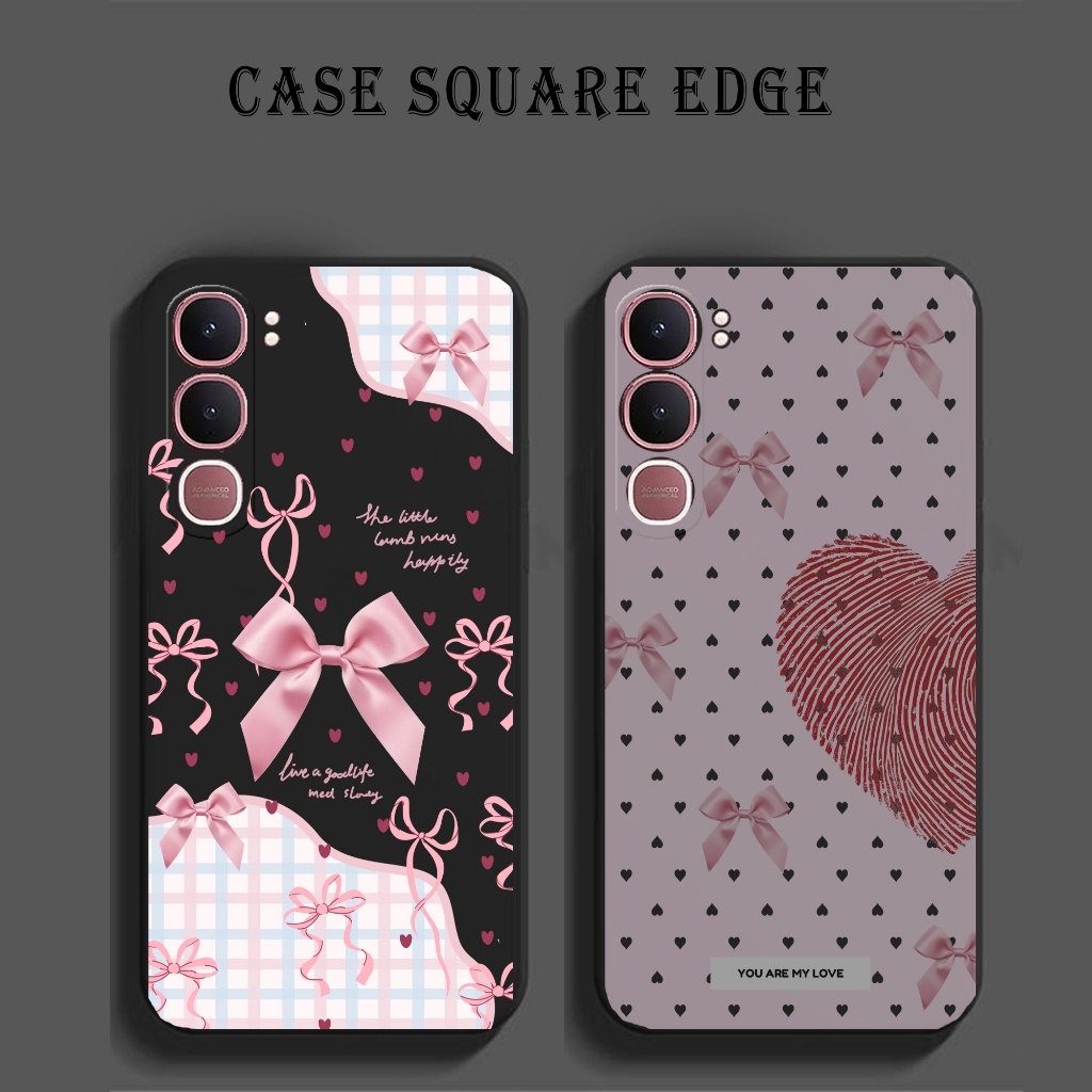 Square Edge Motif Case [MCF 04] For Type Vivo Y31 Motif Case Rubber Case Cute Case Vivo Y31