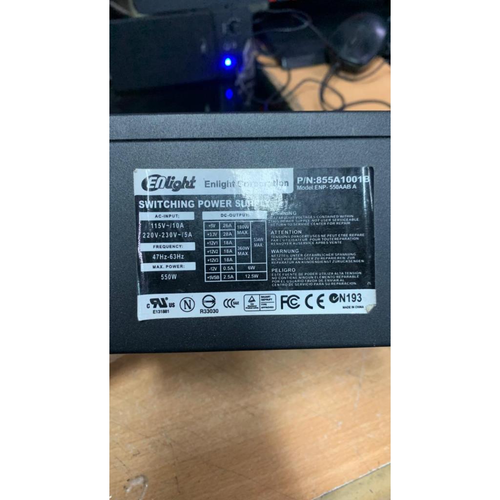 Psu / แหล่งจ่ายไฟ 550 วัตต์ Enlight