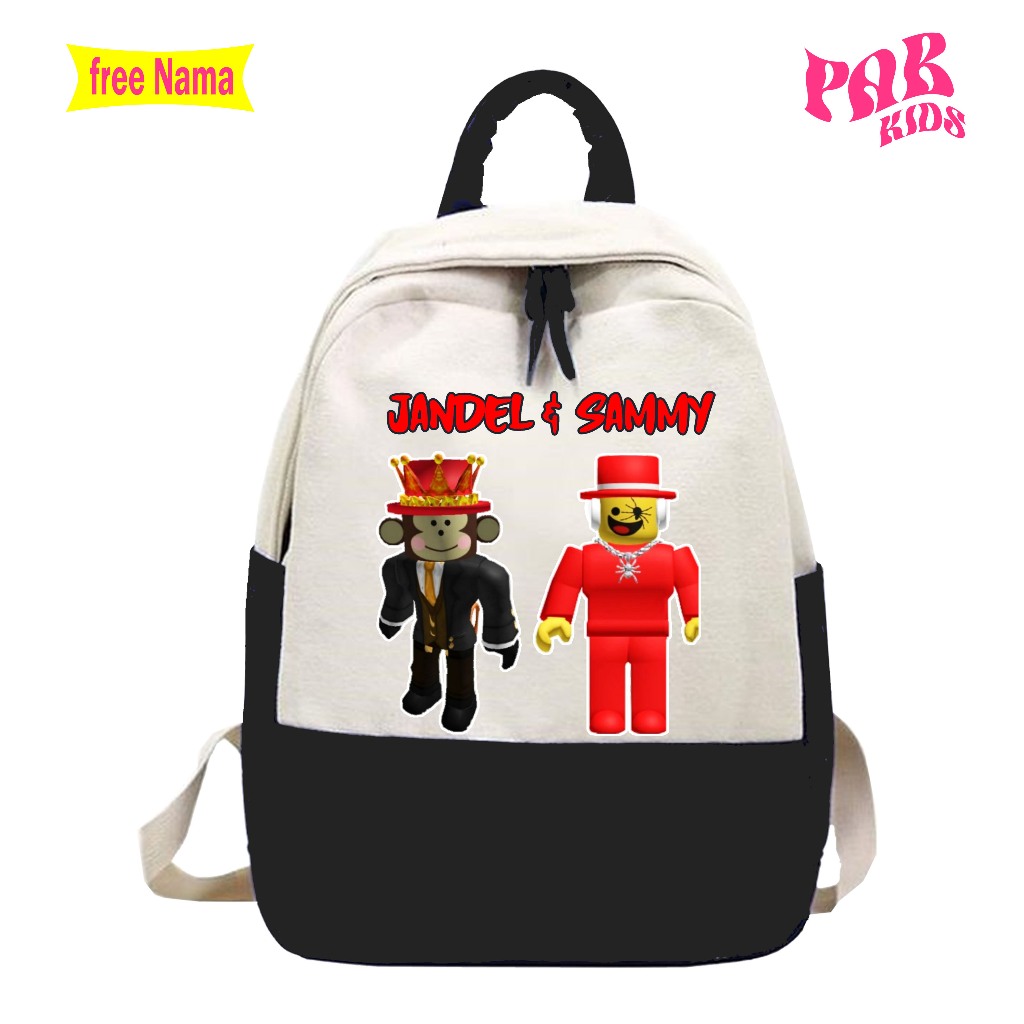 SAMMY JANDEL FORSAKEN ROBLOX WATERPROOF CANVAS KIDS BACKPACK