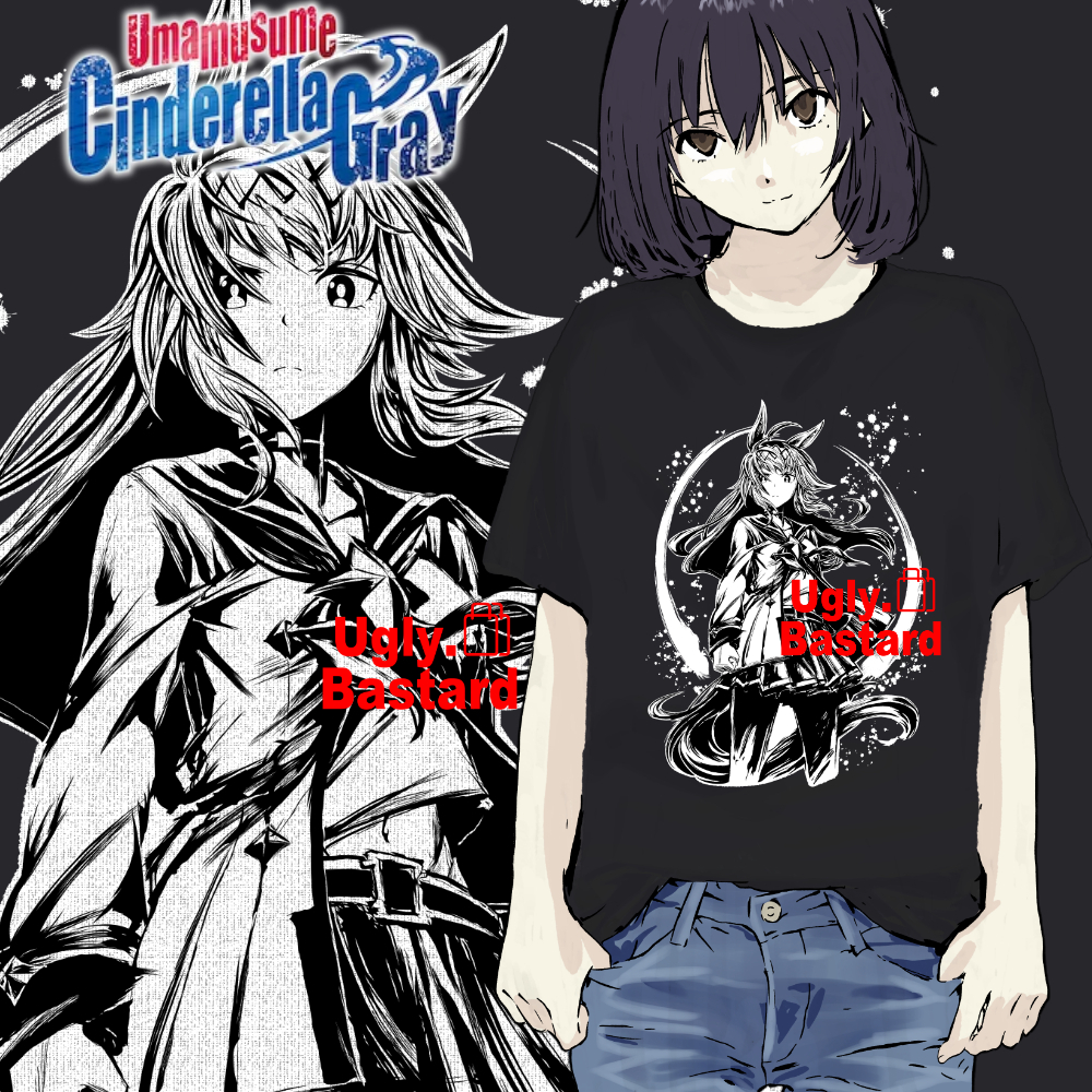 เสื้อยืดวาดภาพ Oguri Cap Ink [Uma Musume Cinderella Grey]