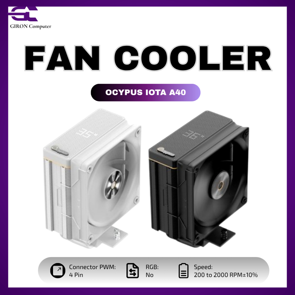 OCYPUS IOTA A40 CPU Cooler พร้อม DIGITAL LED INDICATOR