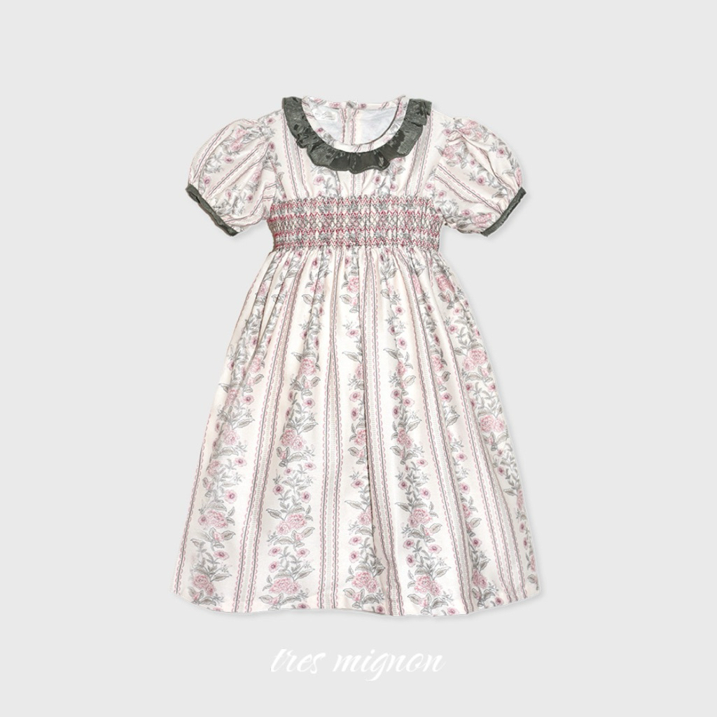 TRES MIGNON Noora Smock Dress for Girls Classic Premium Vintage