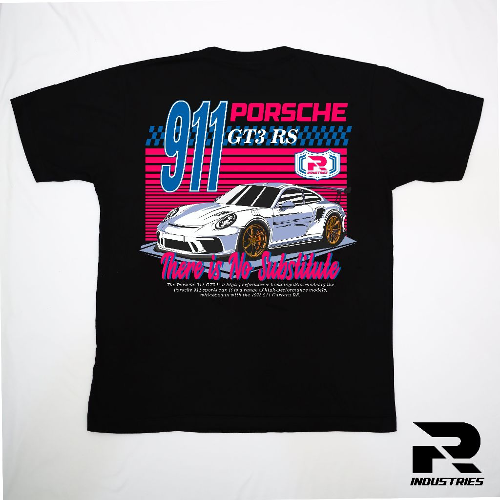Rafs Industries "Porsche 911" เสื้อยืดสีดํา