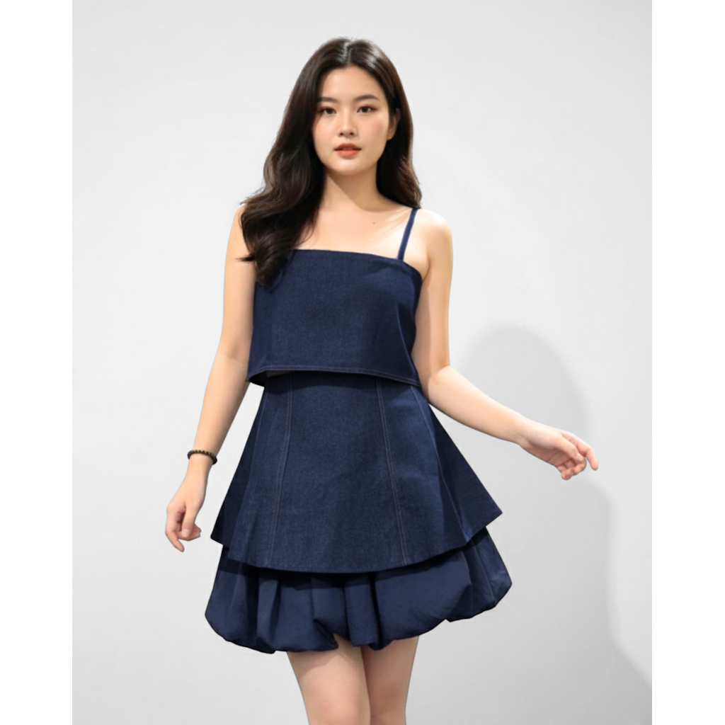 Ayaco Itzy เสื้อและกระโปรงเดนิม