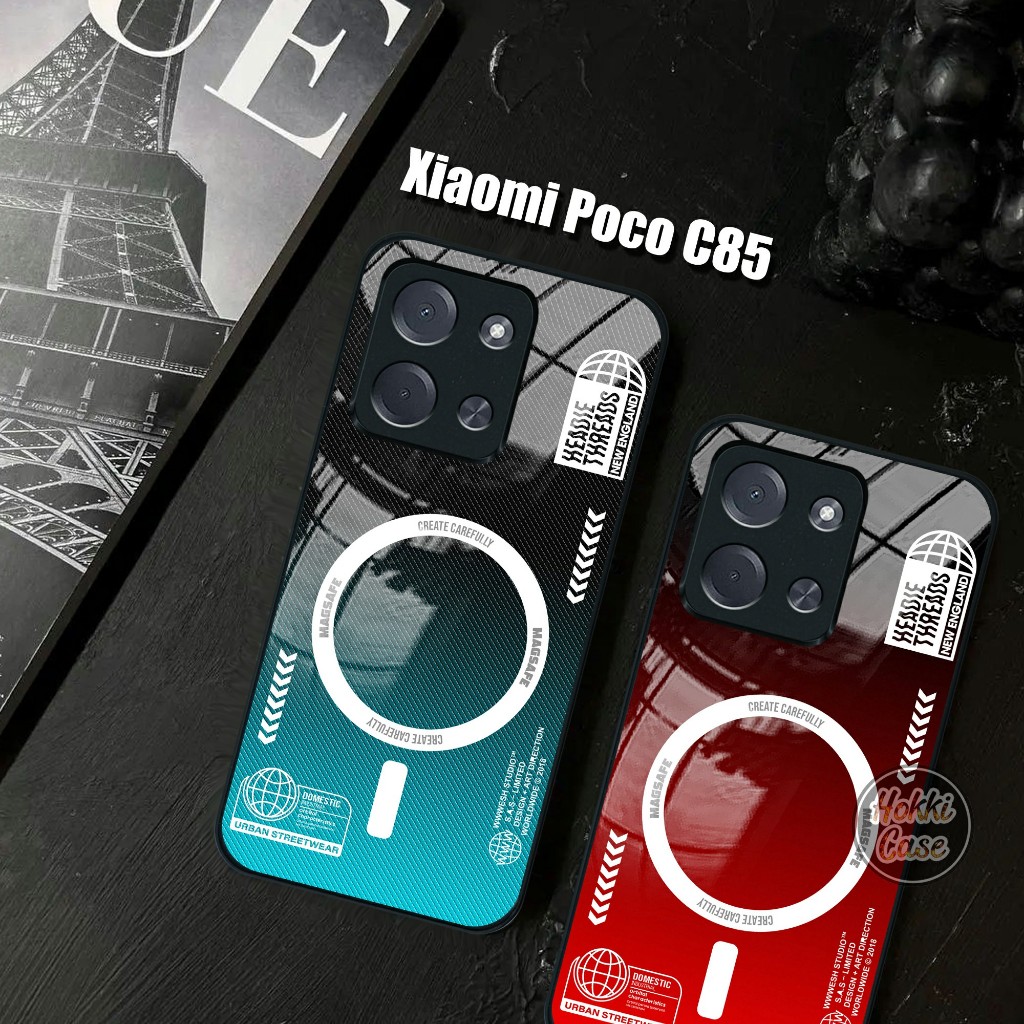 เคส HP Poco C85 - Poco C85 Glass Softcase - เคสโทรศัพท์ Poco C85 - Poco C85 Silicone - เคส Xiaomi Po