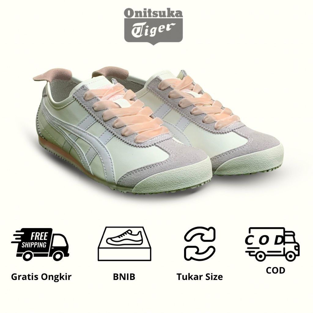 รองเท้าผ้าใบผู้ชายและผู้หญิง | Onitsuka Tiger สไตล์ Mexico 66 | ไม่เป็นทางการ ผ่อนคลาย |