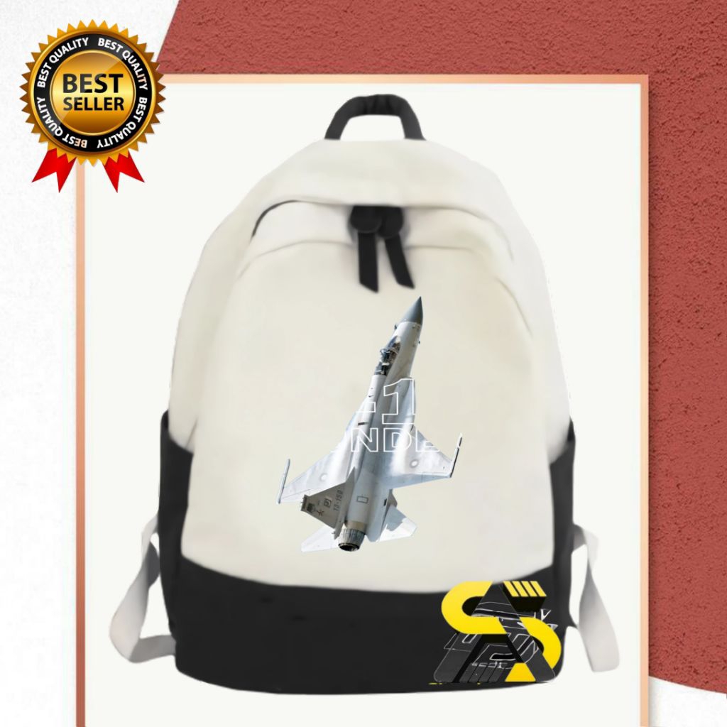 CHILDRENS BACKPACK FIGHTER PLANE jf-17 THUNDER FREE NAME
