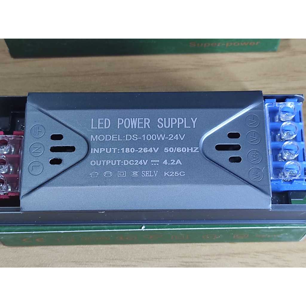 SLIM POWER SUPPLY LED 24V 4.2A 100WATT / LED POWER SUPPLY 24V 4.2A 100WATT