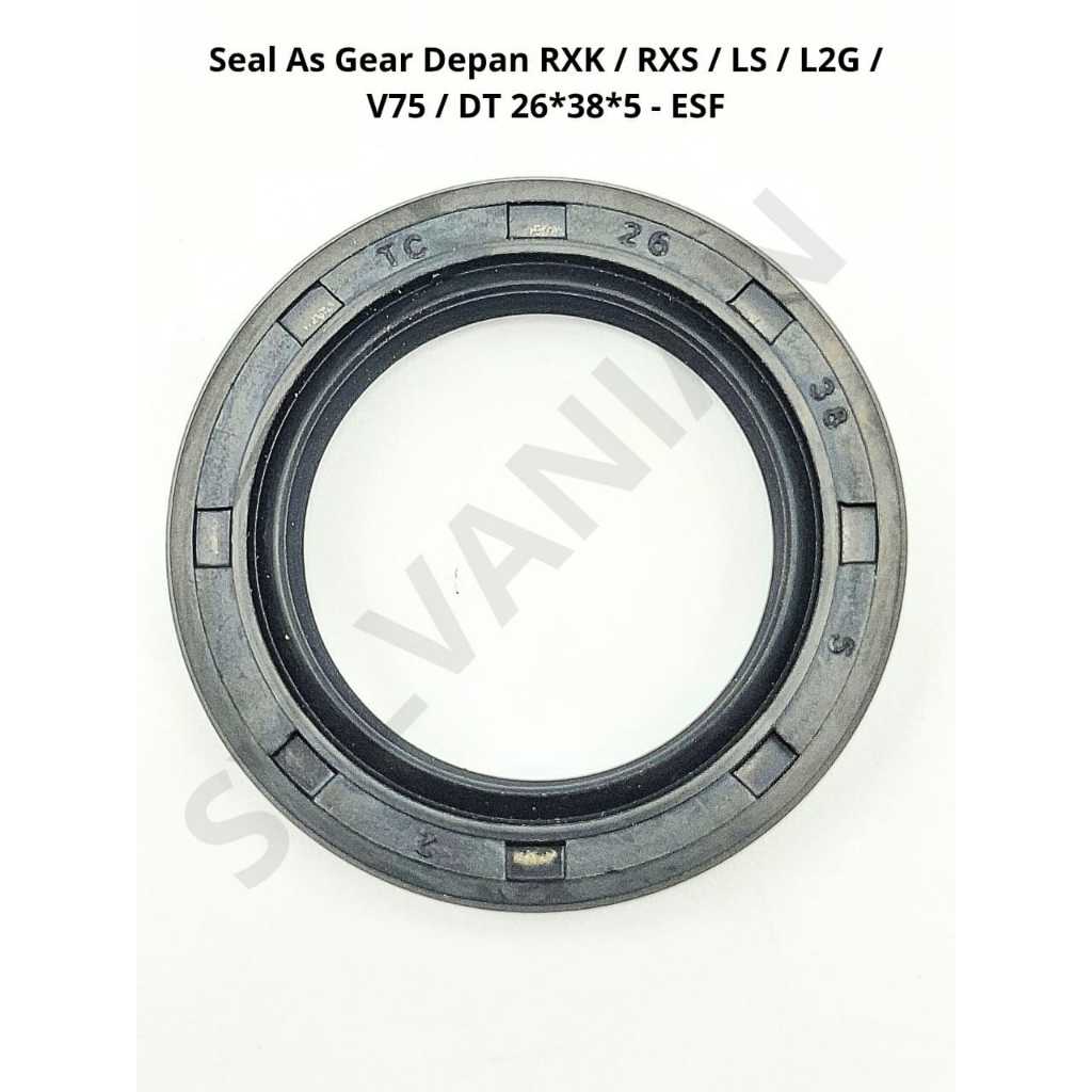 ซีลเกียร์หน้า RXK/RXS/LS/L2G/V75/DT 26*38*5 - ESF