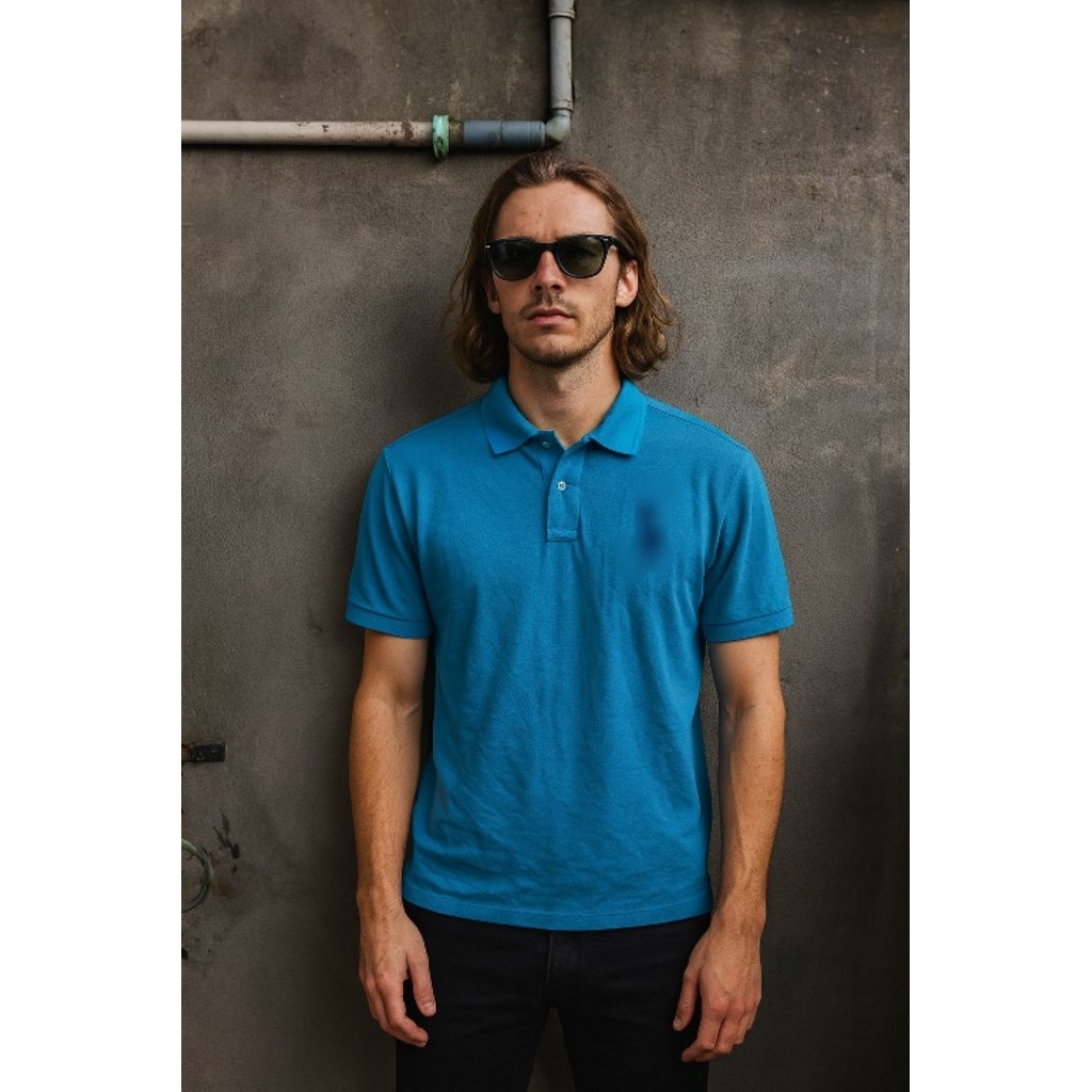 (Vtg) เสื้อโปโล P0L0 R**PH L**REN O1 ไซส์ M over (P66 x L57)