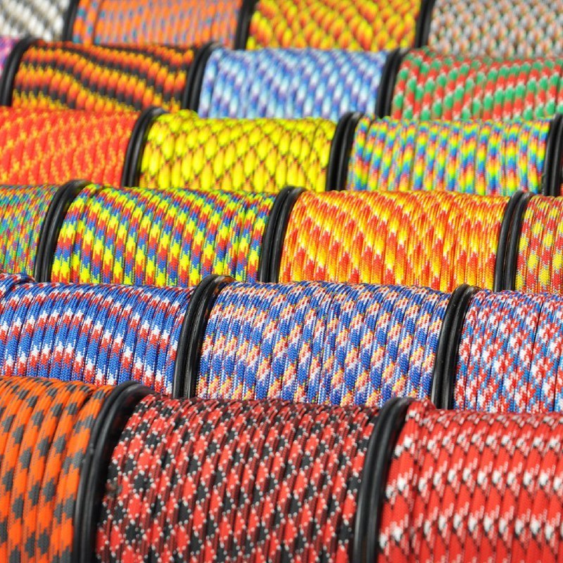 [2 mm] 1 mtr Prusik Rope Paracord Camouflage Motif Mountain Bracelet 2mm