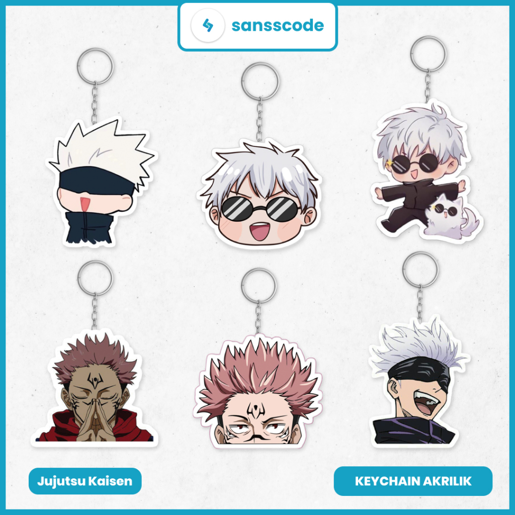 GANTUNGAN Jujutsu Kaisen พวงกุญแจอนิเมะอะคริลิค - Gojo Satoru, พวงกุญแจตัวละคร Ryomen Sukuna | พวงกุ