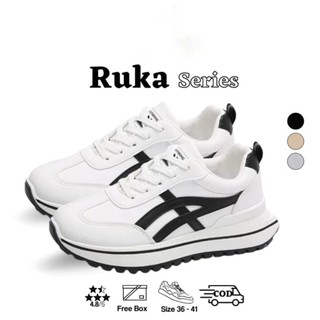 Sepatu Sneakers Wanita Import Ruka Fashion Korean Style Kasual Sport Shoes Kode M-1A1
