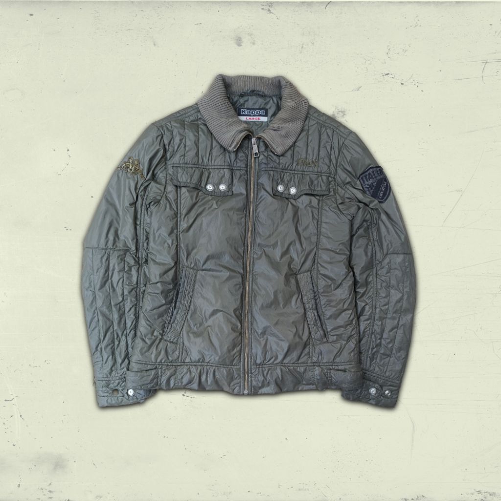 เสื้อปักเป้าโดย Kappa แจ็คเก็ตที่ทนทาน Army Berhoodie Like Diesel Jacket Down Jacket Jacket ยี่ห้อ