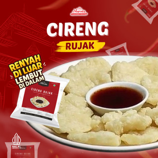Marenta Cireng Rujak Original Bandung 210g | Pedas Gurih Crispy | Camilan Viral | Saus Rujak Pedas Manis | Jajanan Hits