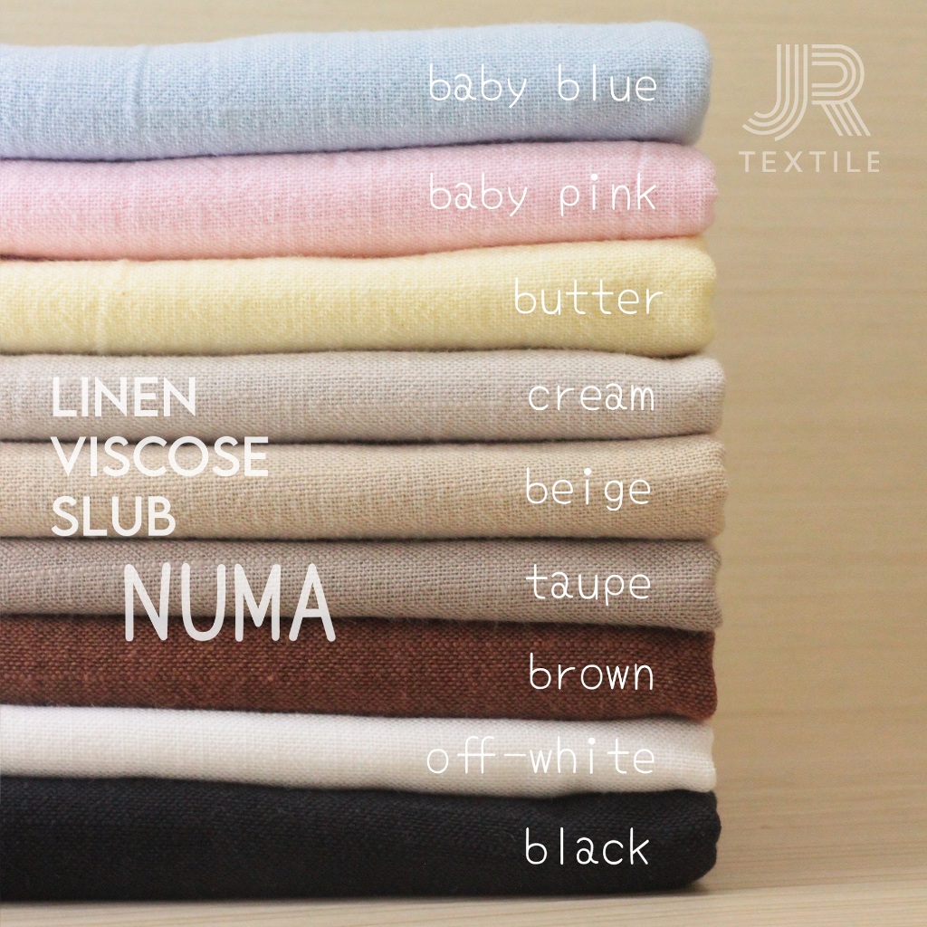 KATUN KEMEJA Slub Namaเหนียวผ้าลินิน / ผ้าฝ้ายลินินเรยอน – ขายปลีกโดยเมตร – วัสดุเย็น นุ่ม หนา สําหรับเสื้อ กางเกง เดรสโดย JR Textile