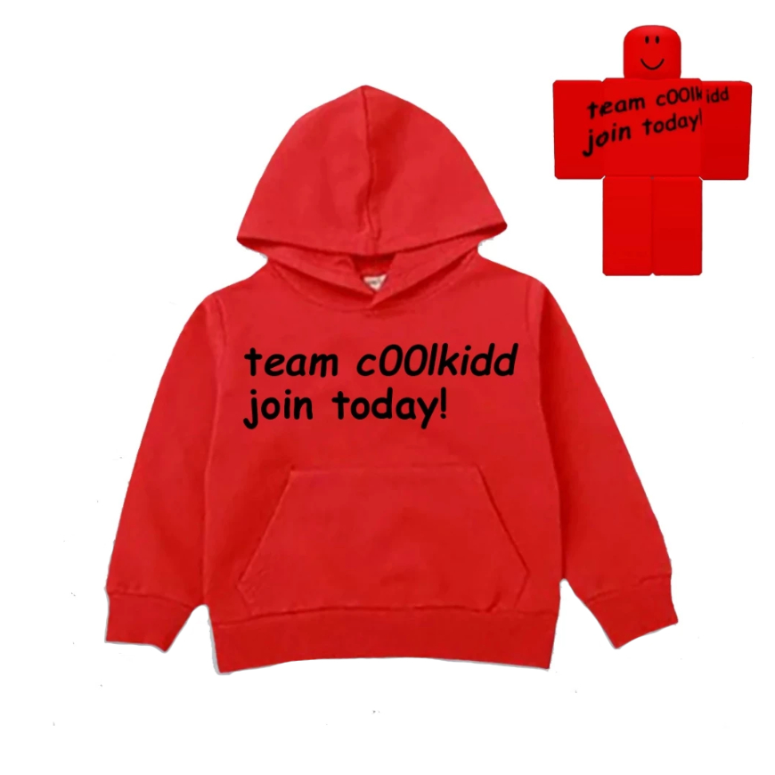 COOLKIDD FORSAKEN ROBLOX TEAM COOLKIDD JOIN TODAY CHILDRENS HOODIE SWETER
