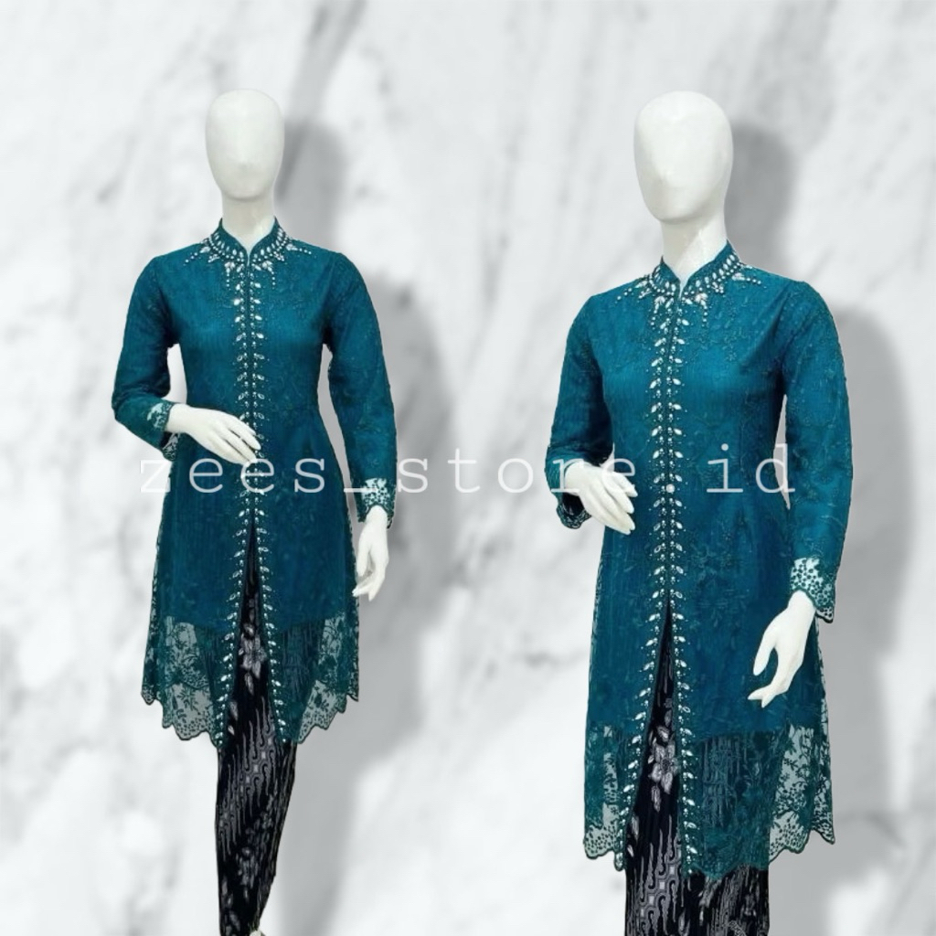 เสื้อคลุมกระเบื้องคอปกเซี่ยงไฮ้ kebaya Busui Friendly / kebayaงานแต่งงาน / kebaya รับปริญญา / kebaya