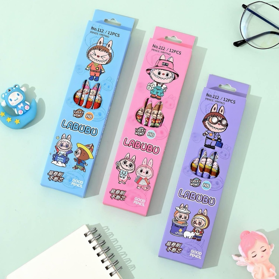 SCHOOL CHILDRENS PUMPKIN HB PENCIL / 12PCS PUMPKIN PENCIL / 1 DOZEN CUTE PUMPKIN CARTOON MOTIF HB PE