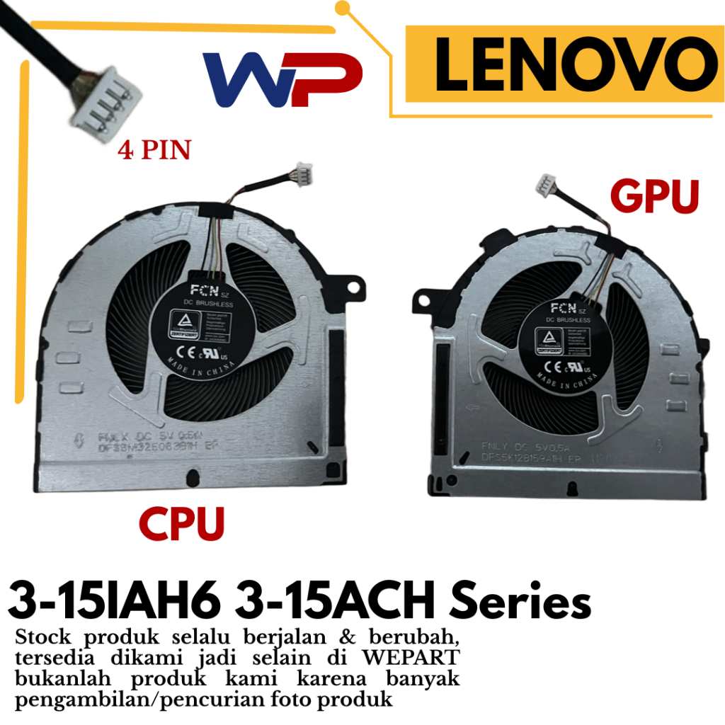 พัดลม พัดลมระบายความร้อนแล็ปท็อป Ideapad Gaming 3-15ACH 3-15IHU6