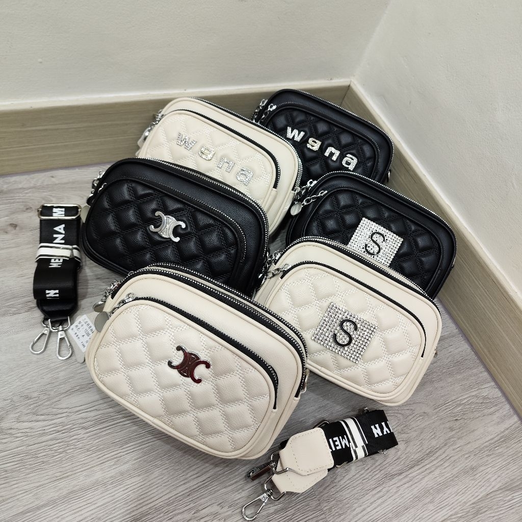 กระเป๋าสะพายข้างผู้หญิงนําเข้า 15360 / กระเป๋าแฟชั่นผู้หญิงล่าสุด