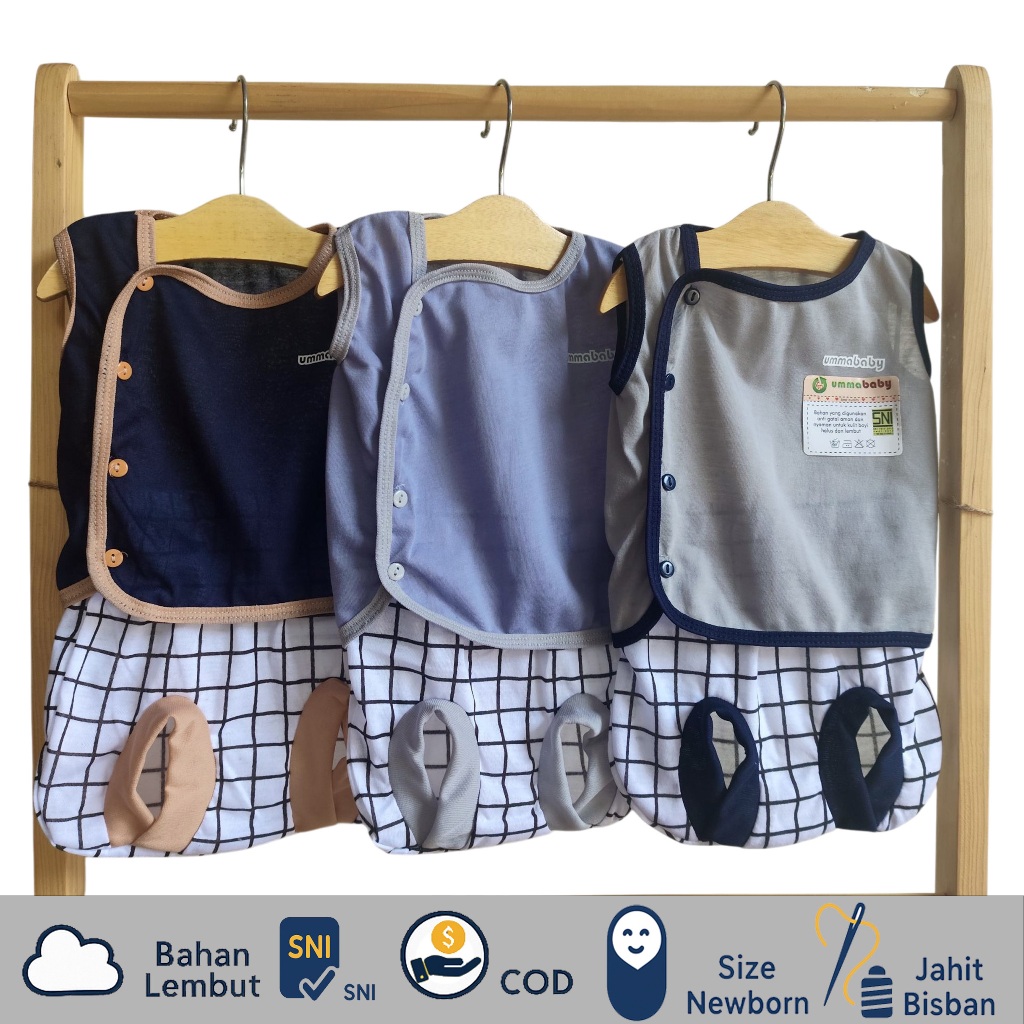 3เซ็ต/6ชิ้น ชุดเด็กแรกเกิดชุดมีกระดุมและขอบด้านข้างอุปกรณ์เด็กแรกเกิดท็อปส์ซูของขวัญน่ารักสําหรับเด็กผู้ชาย,เด็กผู้หญิง,เด็กผู้ชาย,ชุดของขวัญประหยัด0–6เด