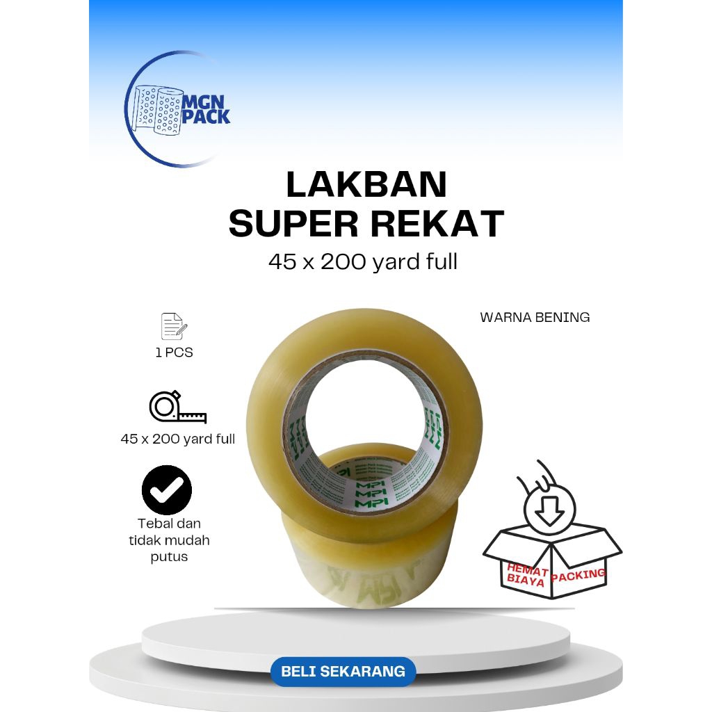 MPI ECO JUMBO DUCT TAPE 45x200 YARD