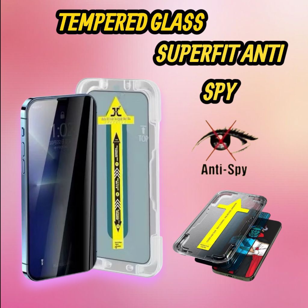 กระจกนิรภัย Superfit Anti Spy Oppo A3 A3x A3s A5 A5s A7 A7n A7x A8 A9 A11 A11k A11x A12 A12e A12s A1