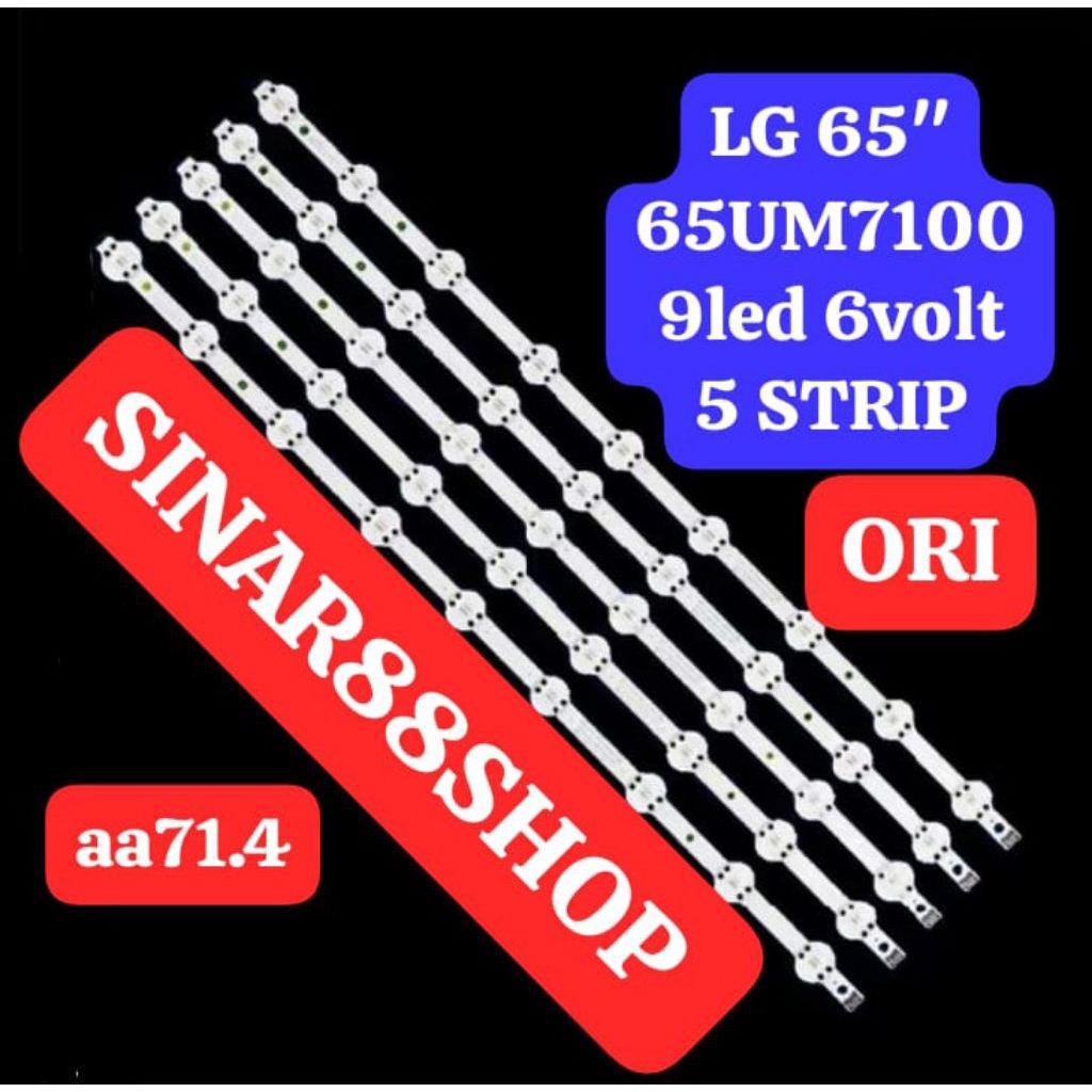 CAHAYA Aa71.4 ทีวีแบ็คไลท์ LG 65 นิ้ว 65UM7100 65UM 65" 9led 9point 6v LIGHT