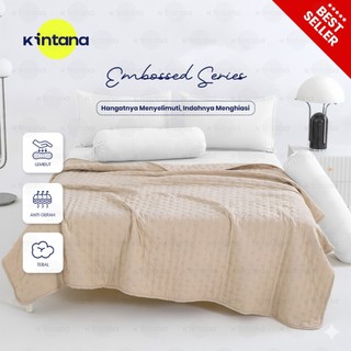 Kintana Selimut Bedcover Only Warna Pastel 3 Ukuran Double Plain Motif Polos Bed Cover Minimalis