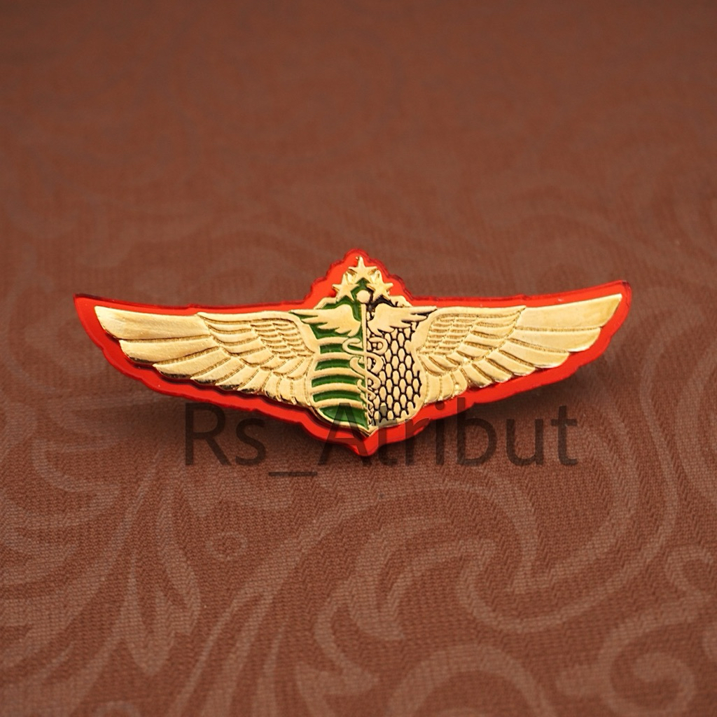 Police Lecturer Wing Pin / Brevet Brivet Wing Dokpol Polri Premium