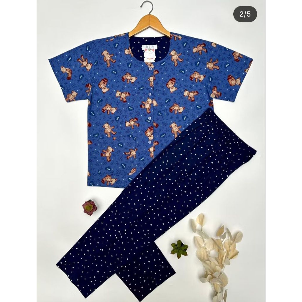 NIQTA LOVE BEAR PAJAMAS / PAJAMAS / MOTHERS PAJAMAS / COUPLE PAJAMAS