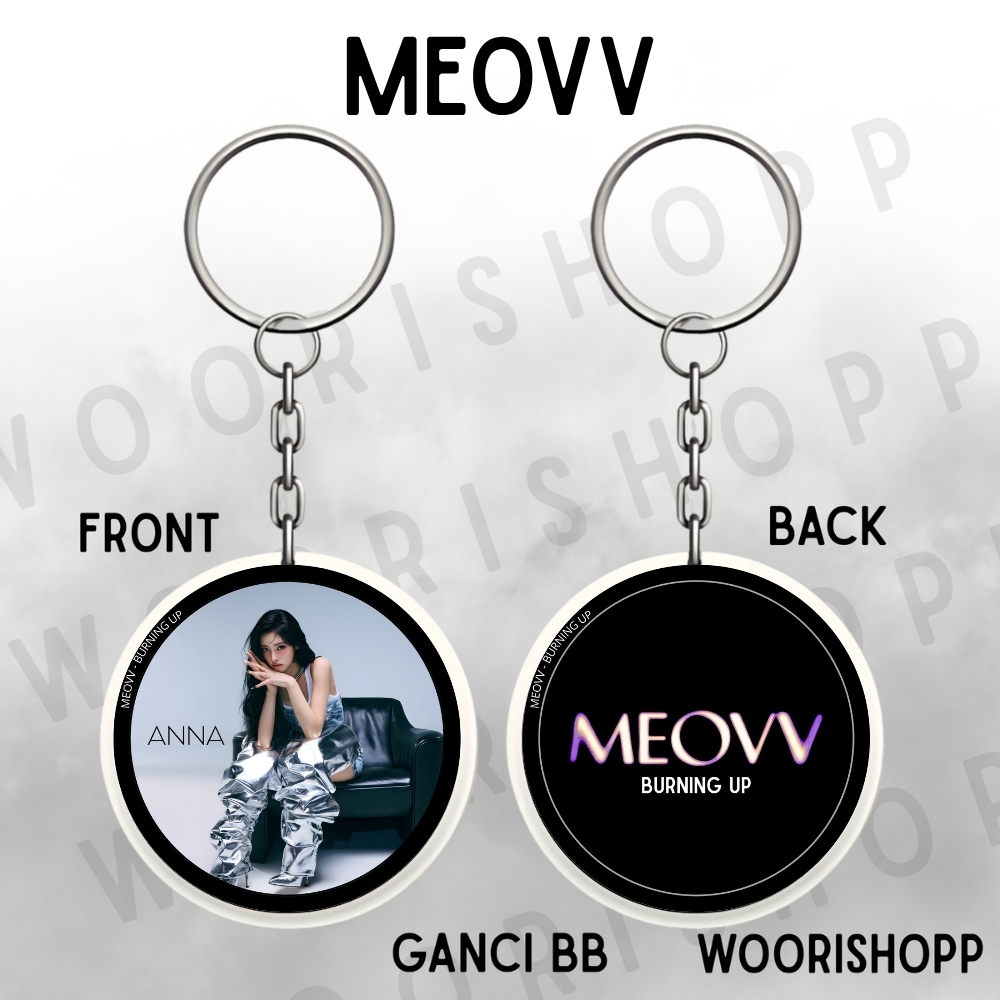 GANTUNNE KEYCHAIN MEOVV DROP TOP REVERSIBLE KEYCHAIN KPOP UNOFFICIAL ANNA ELLA GAWON NARIN KEYCHAIN