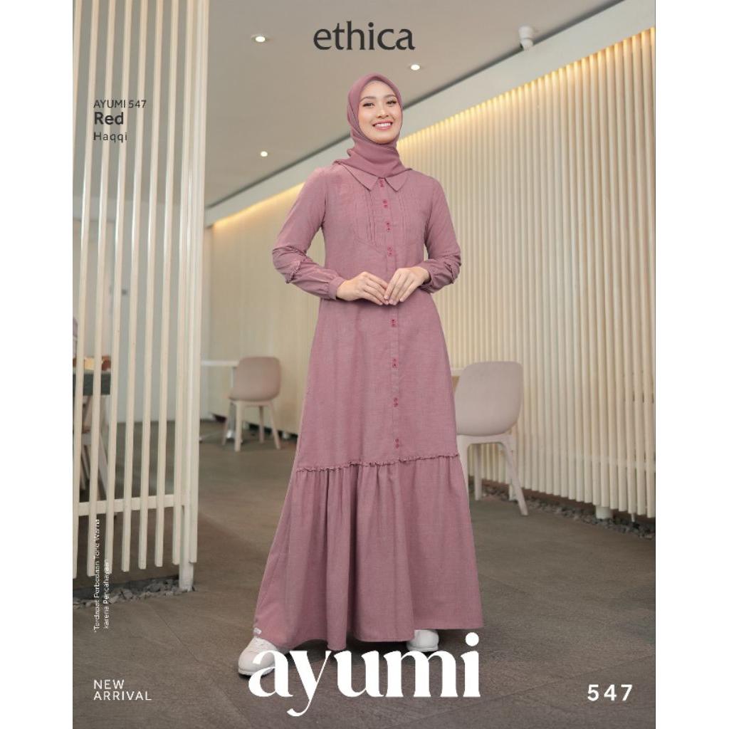 Ethica Gamis Polos Daily Ayumi 547 / Gamis Ayumi by Ethica Official